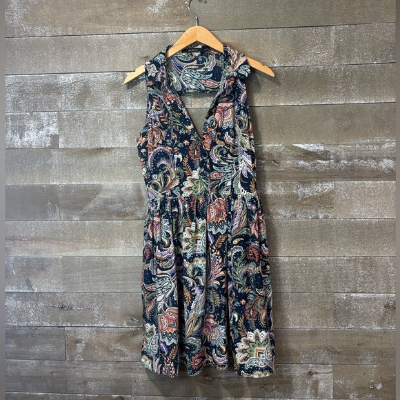 Ark & Co Paisley Open back tank sundress size M - Picture 1 of 11